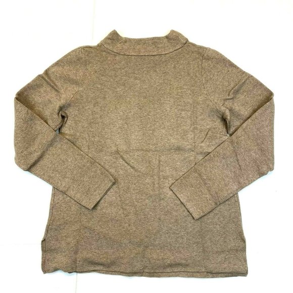 Women's Apt. 9 Funnel Neck Pullover Sweater - Heather Taupe - XL - Picture 3 of 3